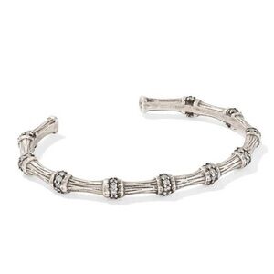 NEW KENDRA SCOTT women's‎ maura bamboo cuff bracelet in rhodium